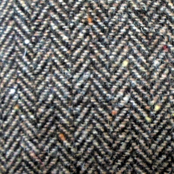 NWT Coldwater Creek Mixed Media Tweed Jacket Blazer Brown Herringbone - Picture 7 of 9